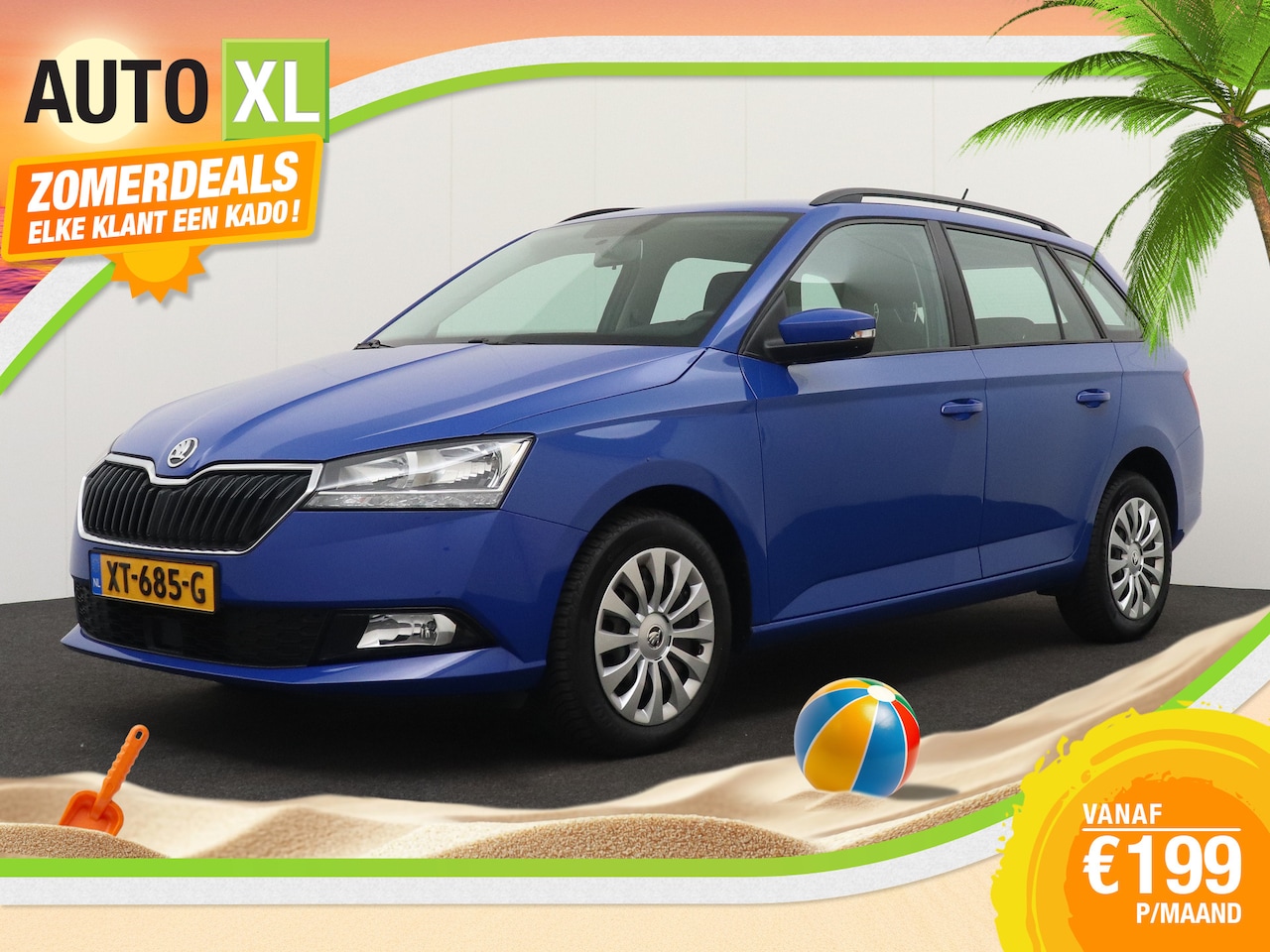 Skoda Fabia Combi - 1.0 96 PK TSI Business Carplay Navi Cruise Park.sens LED - AutoWereld.nl