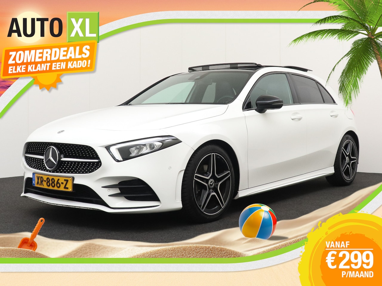 Mercedes-Benz A-klasse - 200 164 PK Aut. AMG Night-Pack Pano-dak Camera 18'LMV - AutoWereld.nl