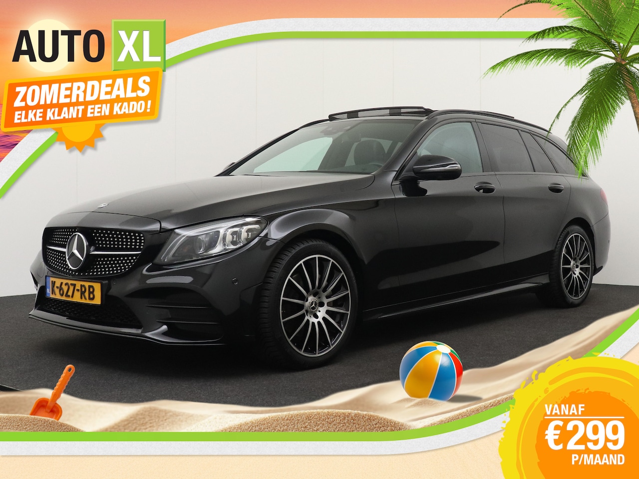 Mercedes-Benz C-klasse Estate - 180 Business Solution AMG Pano-Dak Sfeerverlichting Carplay - AutoWereld.nl