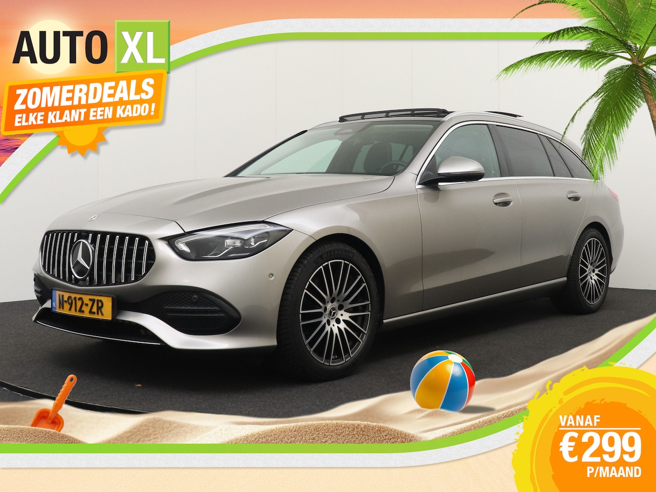 Mercedes-Benz C-klasse Estate - 200 204 PK Luxury Pano-dak Adapt.Cruise - AutoWereld.nl