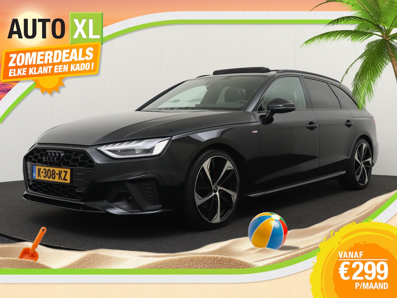 Audi A4 Avant - TFSI S-Line Black Edition Pano-dak Leder Carplay LED - AutoWereld.nl