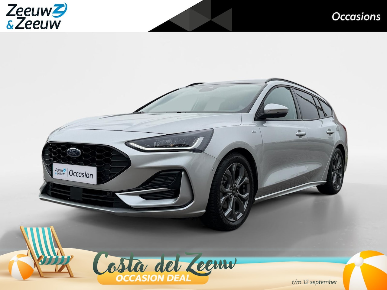 Ford Focus Wagon - 1.0 EcoBoost Hybrid ST Line X | 155 pk | Automaat | Adapt. cruise control | BLIS | Pano da - AutoWereld.nl
