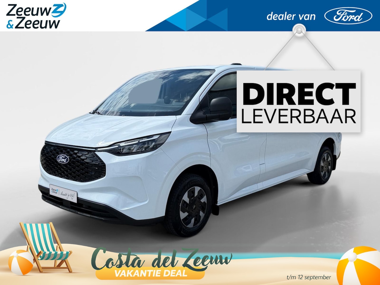 Ford Transit Custom - E-Transit 340 L2H1 Trend 71 kWh | Uit Voorraad leverbaar | 0,99% Financiering | 370km WLTP - AutoWereld.nl