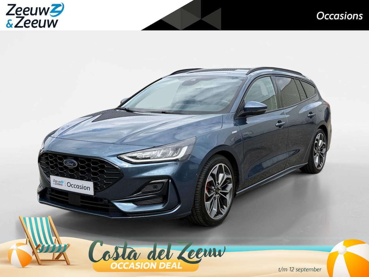 Ford Focus Wagon - 1.0 EcoBoost Hybrid ST Line X | NL auto | Dealer onderhouden | 155 pk | Automaat | BLIS| - AutoWereld.nl