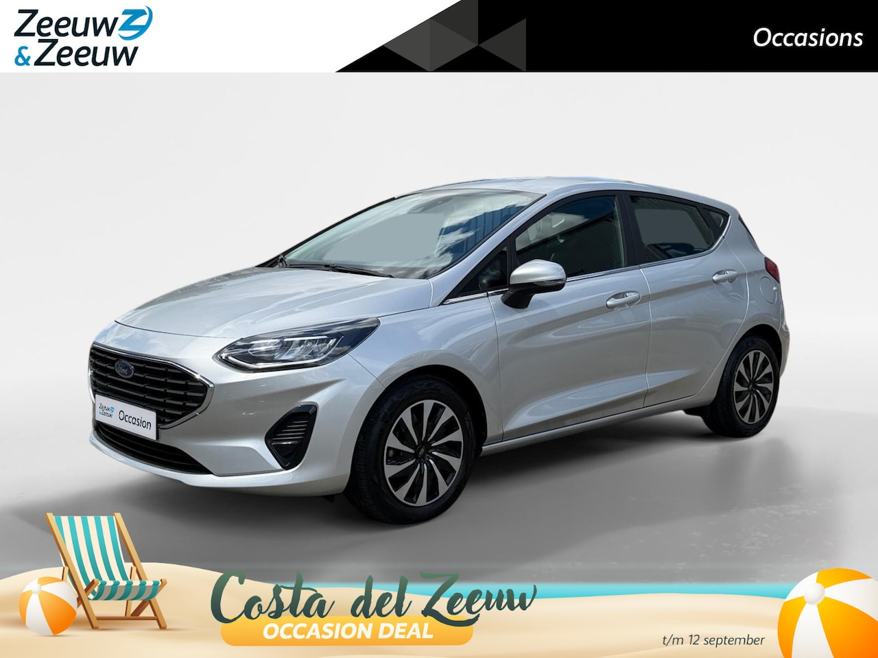 Ford Fiesta - 1.0 EcoBoost Hybrid Titanium | Dealer onderhouden | NL auto | Parkeersensor achter | Navig - AutoWereld.nl