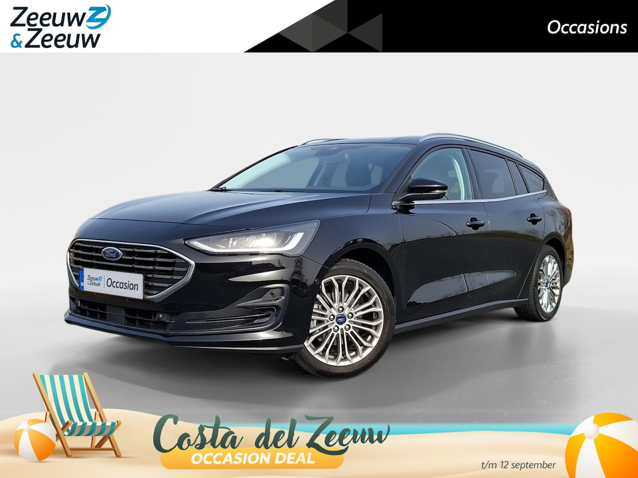 Ford Focus Wagon - 1.0 EcoBoost Hybrid Titanium 155PK Automaat | NL-Auto | Adaptieve Cruise Control | Winter - AutoWereld.nl
