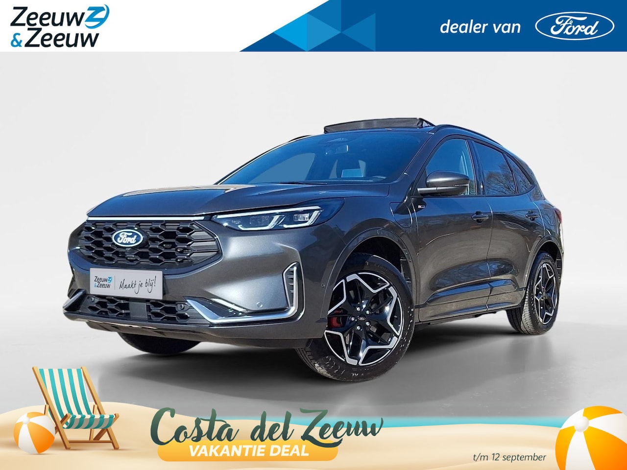 Ford Kuga - 2.5 PHEV ST-Line X | Winterpack | El. Trekhaak | Panoramadak | 19" Lichtmetaal | 360Camera - AutoWereld.nl