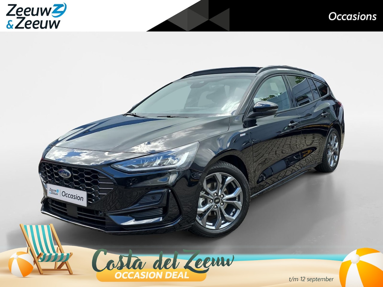 Ford Focus Wagon - 1.0 EcoBoost Hybrid ST Line X | Automaat! | Panoramadak | Adapt. Cruise Control | Winterpa - AutoWereld.nl