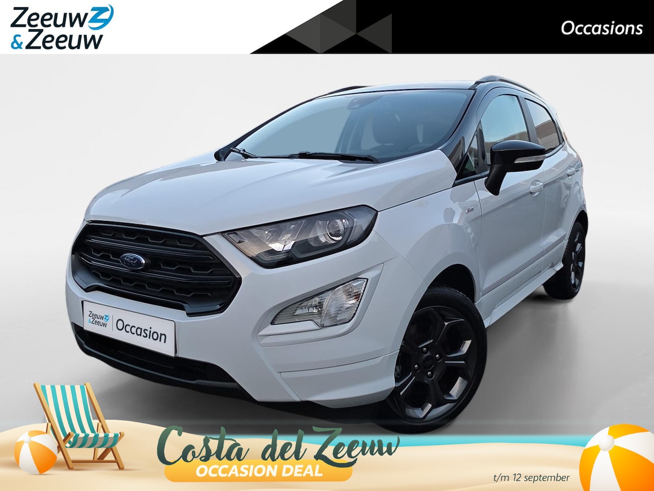 Ford EcoSport - 1.0 EcoBoost ST-Line | Two-Tone | Winter Pack | Climate Control | Parkeersensoren | Apple - AutoWereld.nl
