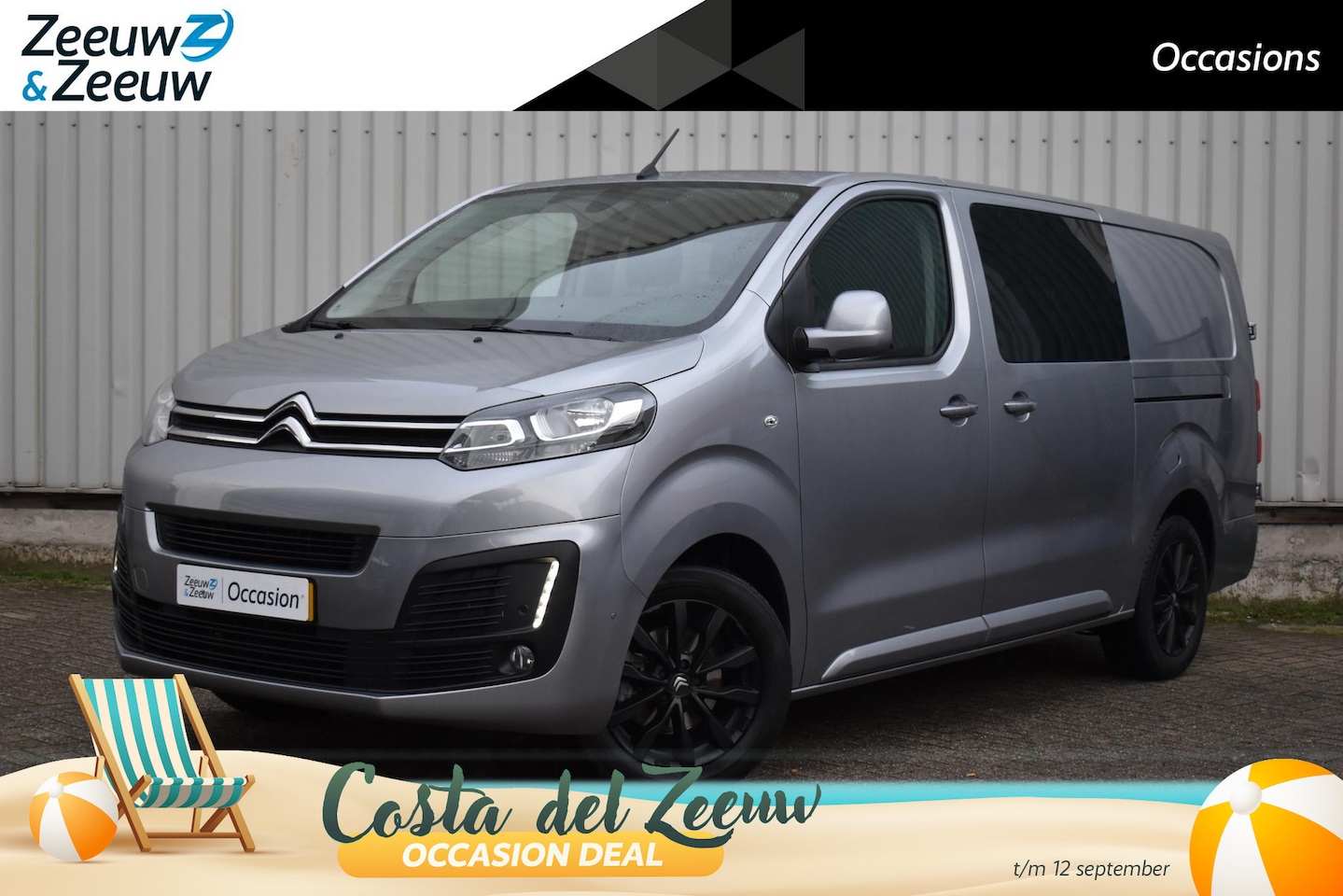 Citroën Jumpy - 2.0 BlueHDI 120 XL Driver Dubbele Cabine |Zeer nette auto| Lichtmetalen velgen| Achteruitr - AutoWereld.nl
