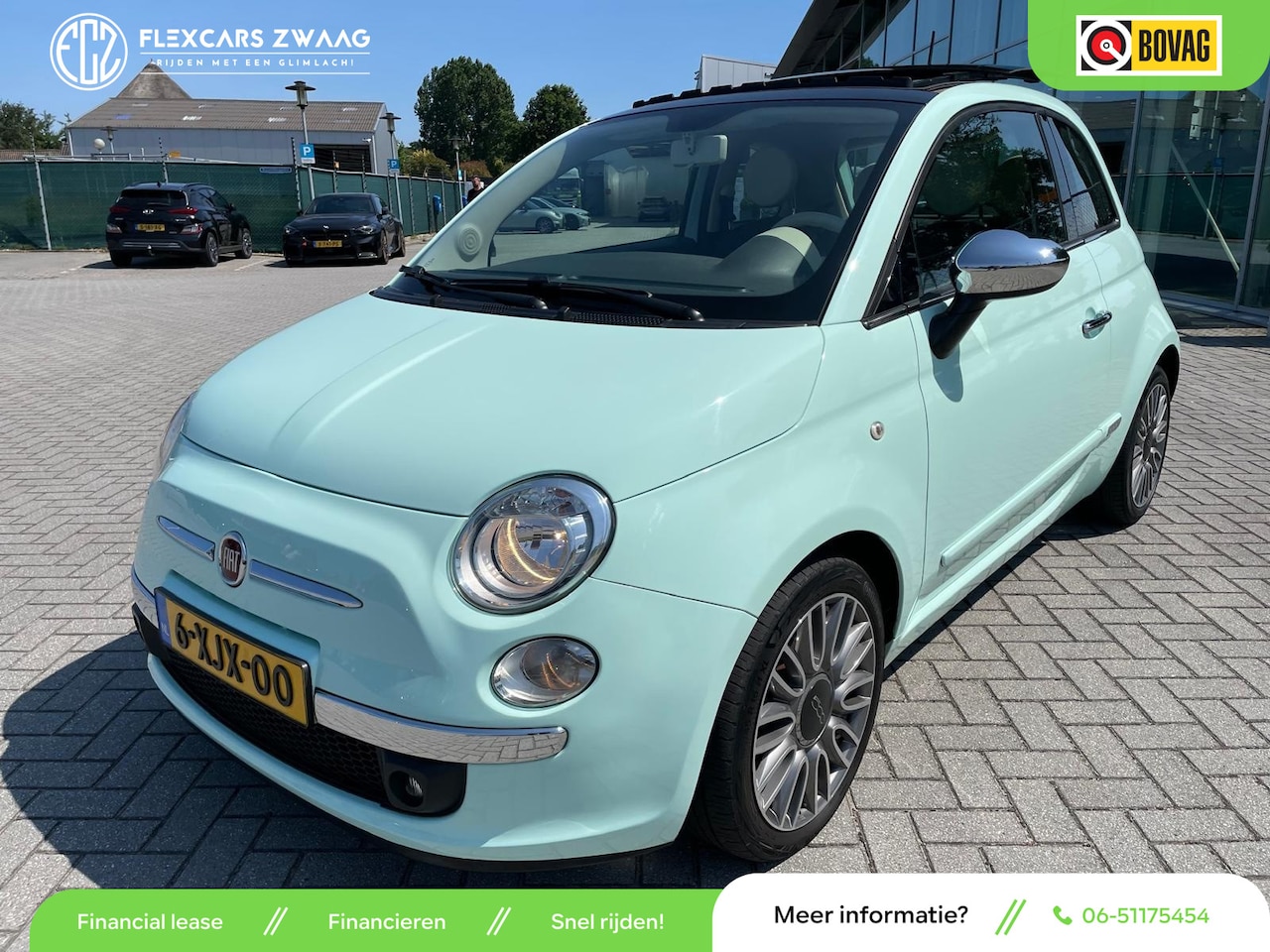 Fiat 500 - 0.9 TwinAir Lounge - Pano/Schuifdak - Leder - Climate - Org.NL - AutoWereld.nl