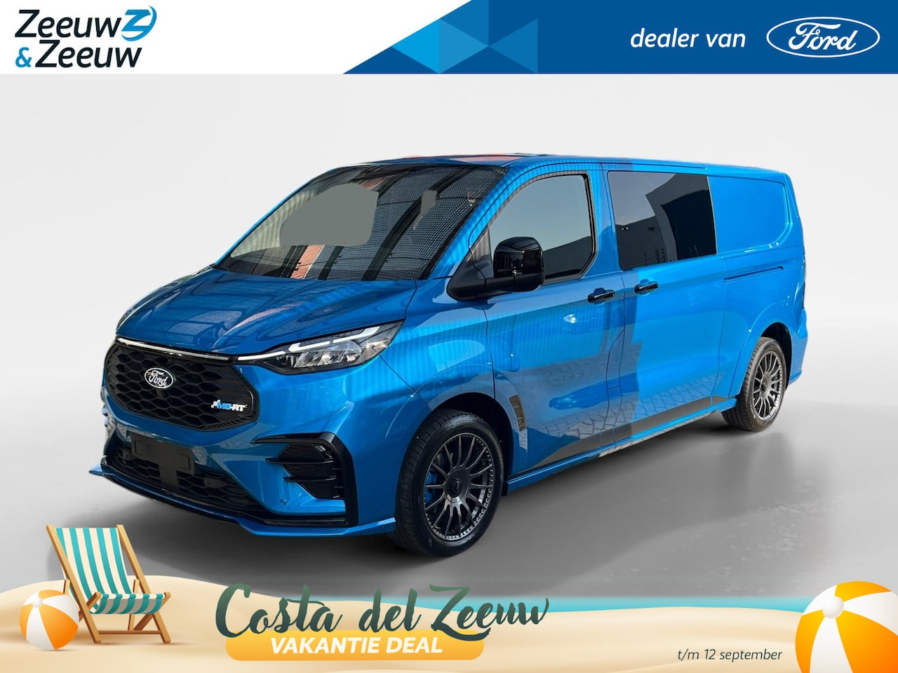 Ford Transit Custom - E-Transit 320 L2H1 MS/RT 71 kWh Dubbele Cabine 286 pk | NIEUW TE BESTELLEN | MS/RT Sports - AutoWereld.nl