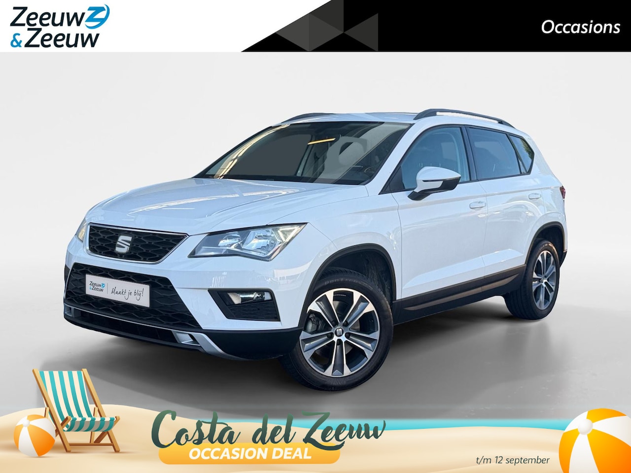 SEAT Ateca - 1.0 EcoTSI Style | Apple carplay/ Android auto | Cruise control | Clima | Camera | - AutoWereld.nl