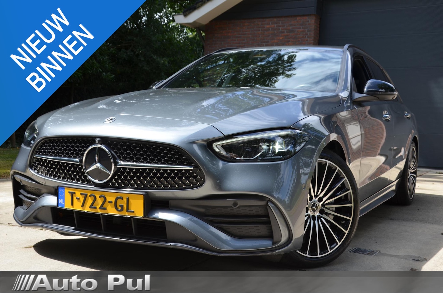 Mercedes-Benz C-klasse Estate - 200 AMG Line Automaat/Navi/Pdc/Ecc/360°-Camera/digitale dashboard/Stoelverwarming/Half-lee - AutoWereld.nl
