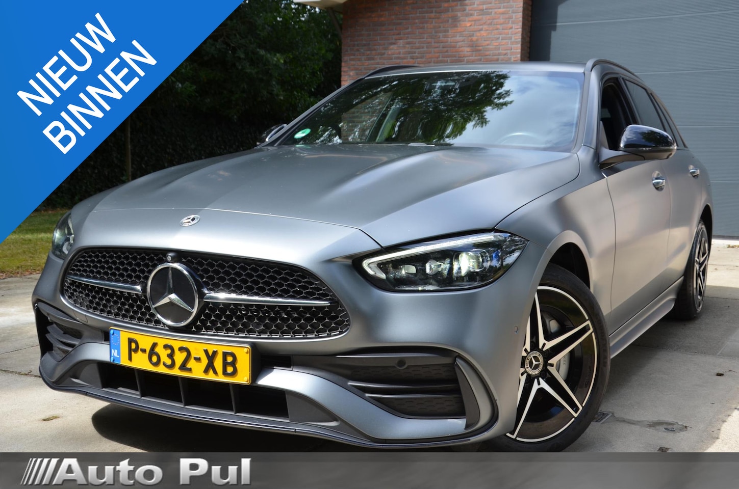 Mercedes-Benz C-klasse Estate - 300 e AMG Line Automaat/Navi/Pdc/Ecc/360°-Camera/digitale dashboard/Stoelverwarming/Half-l - AutoWereld.nl
