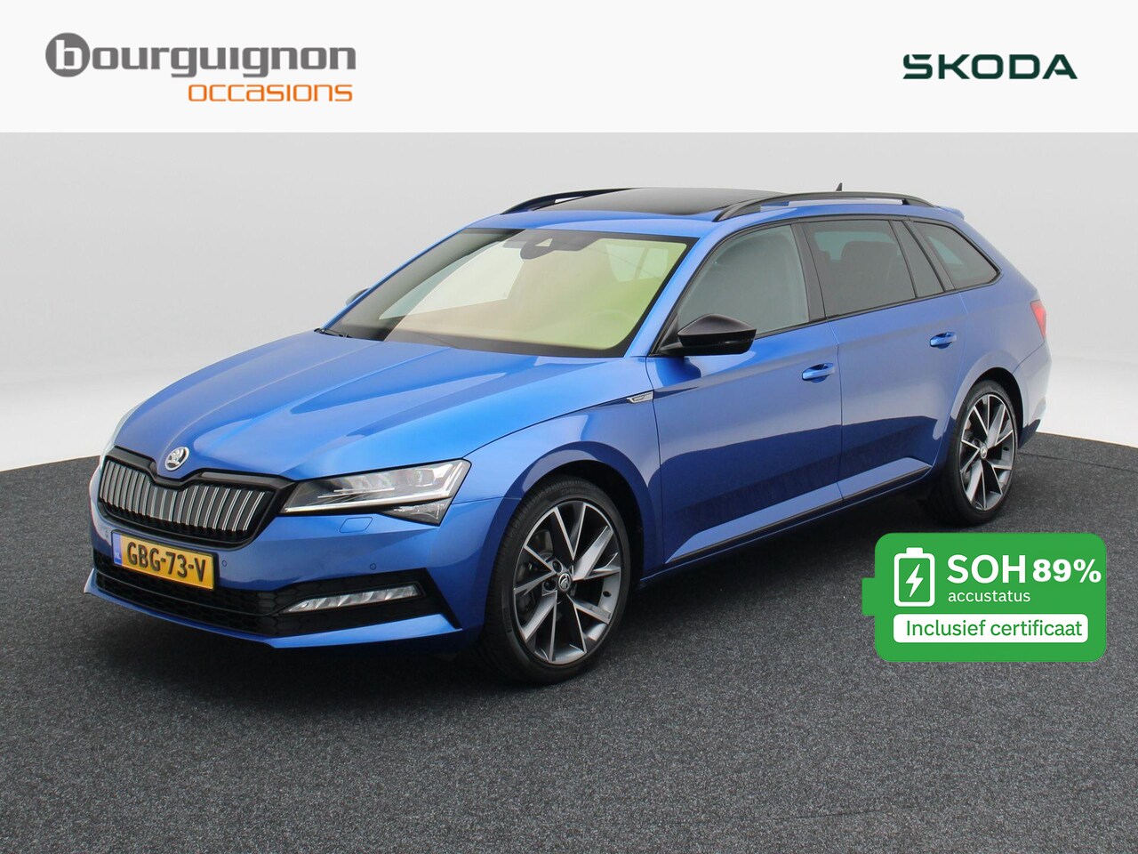 Skoda Superb Combi - 1.4 TSi 218 Pk iV Sportline Business | Panoramadak | Adaptive Cruise | Trekhaak | Canton | - AutoWereld.nl