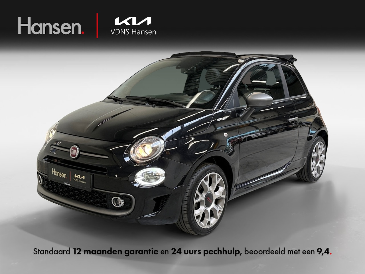 Fiat 500 C - 1.0 Hybrid Sport I Cabrio I Cruise Control I Carplay - AutoWereld.nl