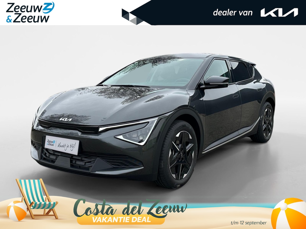 Kia EV6 - Light Edition 63 kWh | Demo | Navi | Clima | Adaptieve Cruise | Camera | Stuur-/Stoelverwa - AutoWereld.nl