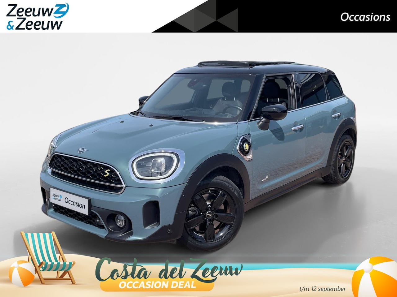 MINI Countryman - 1.5 Cooper S E ALL4 Chili *Automaat*Navi+Camera*Climate Control*Schuif/kanteldak*Heads up - AutoWereld.nl