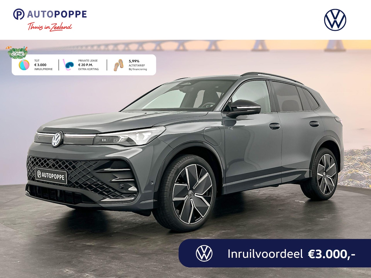 Volkswagen Tiguan - R-Line Edition 204 pk Plug in Hybride Black Style Pakket - AutoWereld.nl
