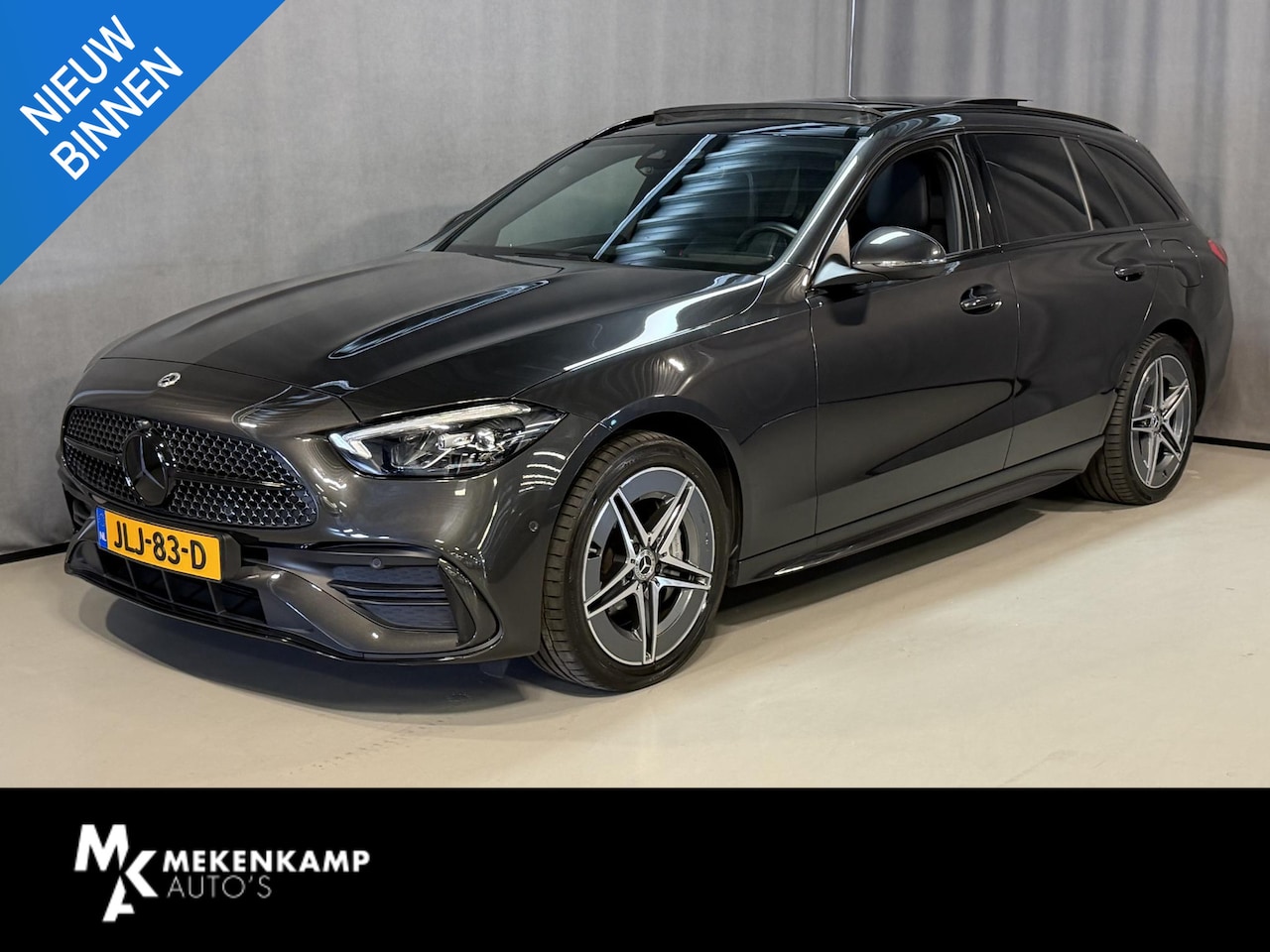 Mercedes-Benz C-klasse Estate - 300 e AMG Line 18"/Panoramadak/Trekhaak/LED/Stoelverwarming/Sfeerverlichting/Elektrische k - AutoWereld.nl