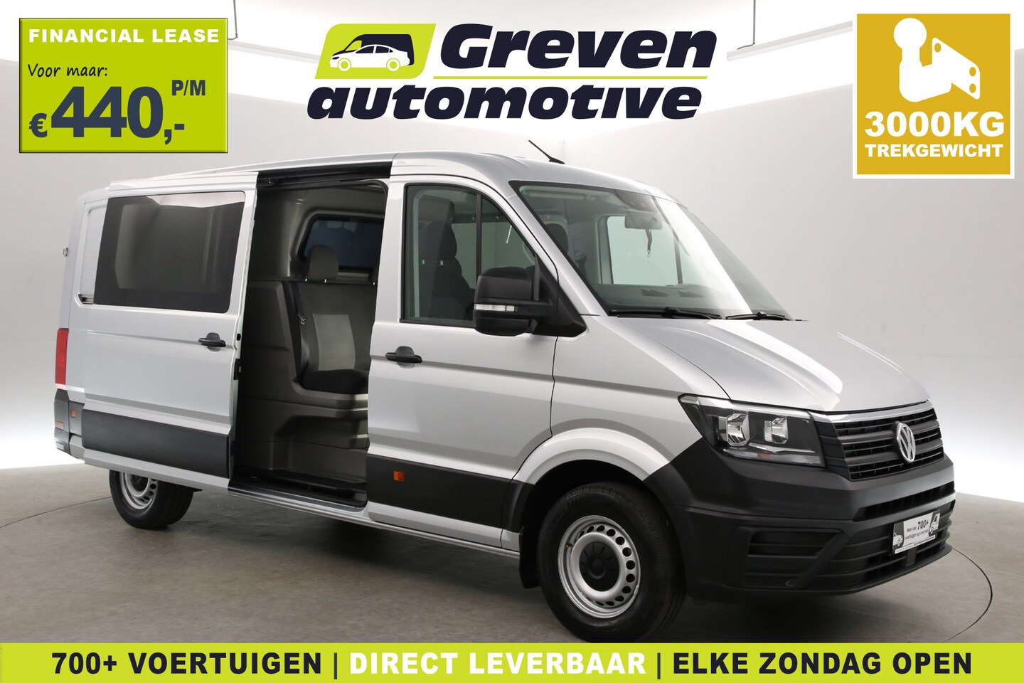 Volkswagen Crafter - 2.0 TDI L3H2 | Dubbele Cabine | Airco | Cruise | Massagestoel | 3000KG Trekgewicht - AutoWereld.nl