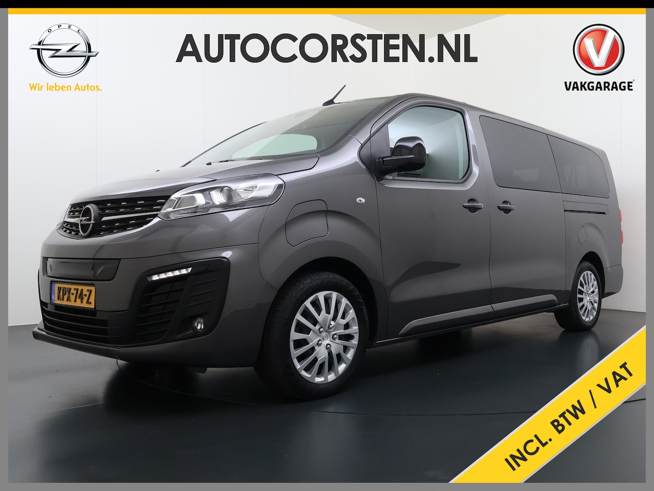 Opel Zafira-e Life - Vivaro e Vivaro Combi Electric Zafira Electric L3 8-Personen L3 75 kWh Camera Apple Carpla - AutoWereld.nl