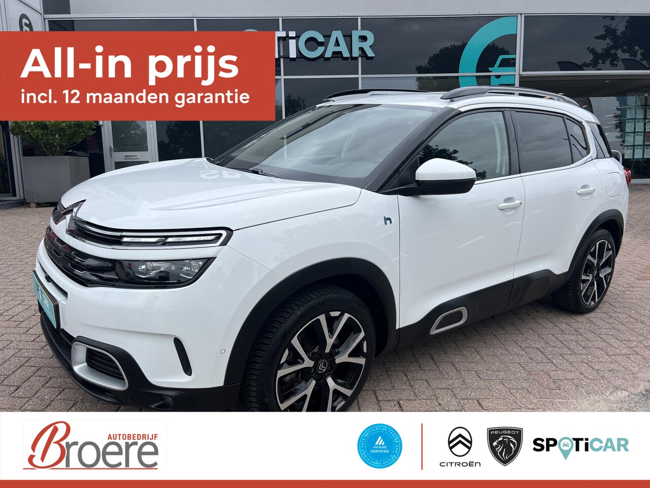 Citroën C5 Aircross - 1.6 Plug-in Hybrid 225 Shine Automaat Trekhaak, elektrische achterklep - AutoWereld.nl
