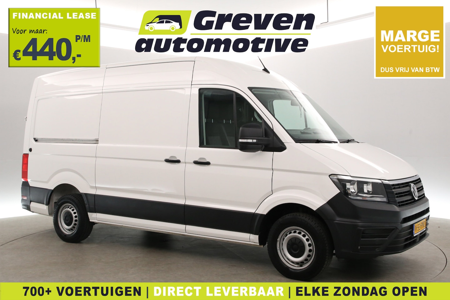 Volkswagen Crafter - 35 2.0 TDI 140PK L3H3 | Marge | 3000kg Trekgew. | Airco | Cruise | 3 Zits | Trekhaak - AutoWereld.nl