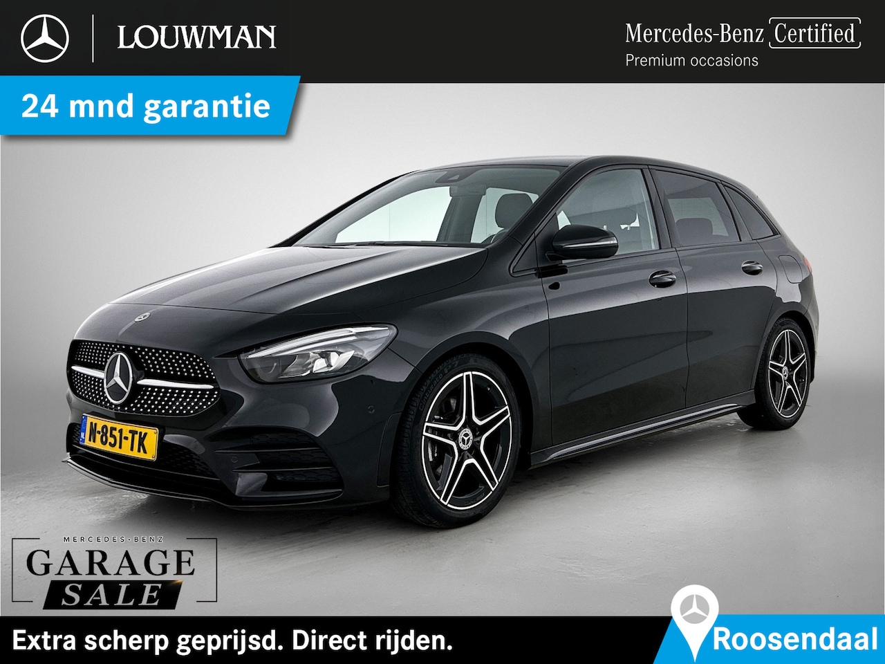 Mercedes-Benz B-klasse - 180 AMG Nightpakket | Parkeerpakket met Camera | Sfeerverlichting | Stoelverwarming | LED - AutoWereld.nl