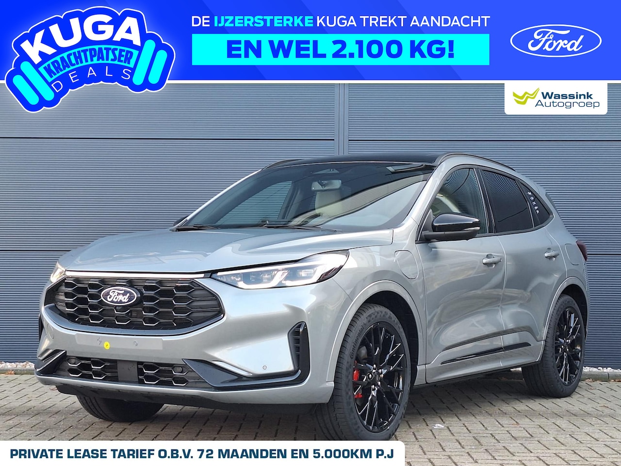 Ford Kuga - 2.5 PHEV 243pk e-CVT Sound Edition v.a 259,- p/mnd met Ford Options - AutoWereld.nl