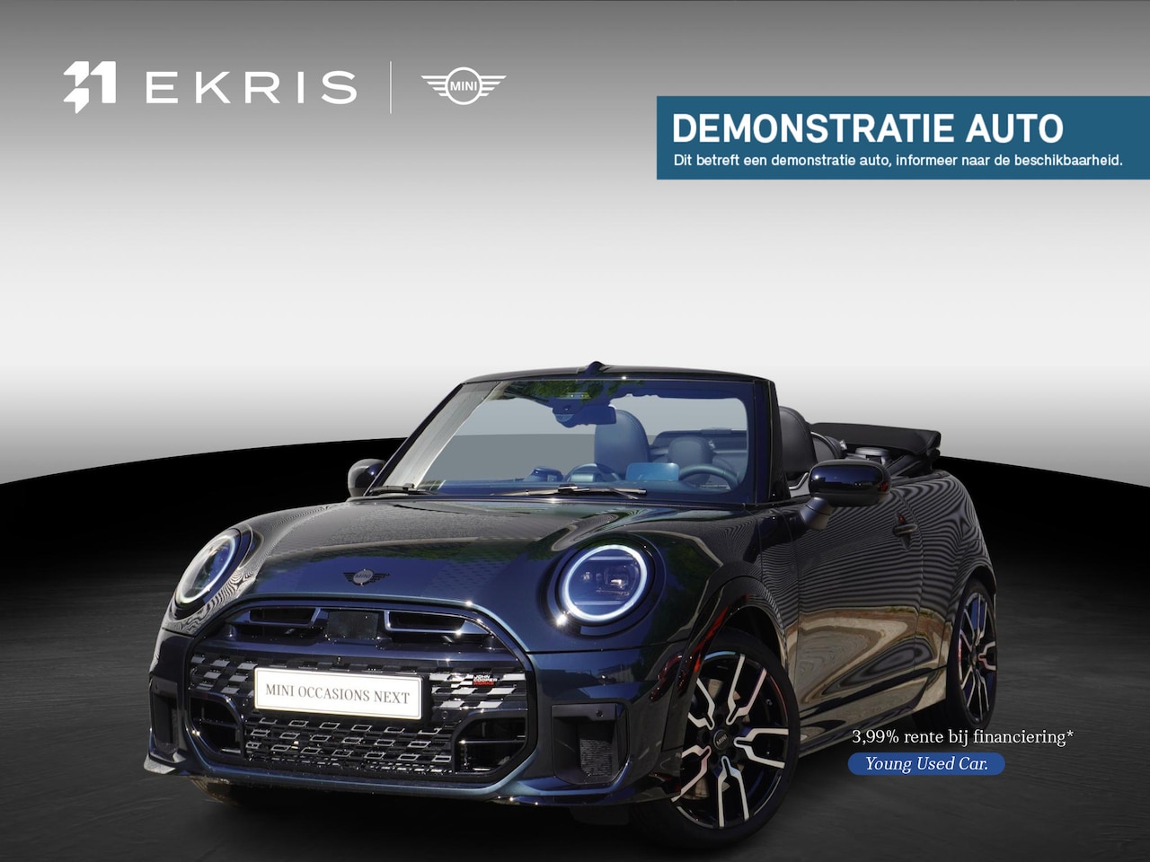 MINI Cabrio - Cooper S John Cooper Works Uitvoering | Pakket XL | 18" JCW Lap Spoke 2-tone | HIFI System - AutoWereld.nl