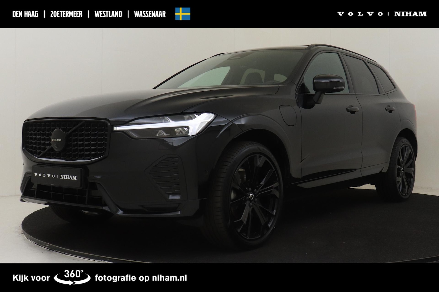 Volvo XC60 - T6 PLUG-IN HYBRID AWD PLUS BLACK EDITION -PANO.DAK|HARMAN/KARDON|360°CAM|ADAP.LED|PRIVACY. - AutoWereld.nl