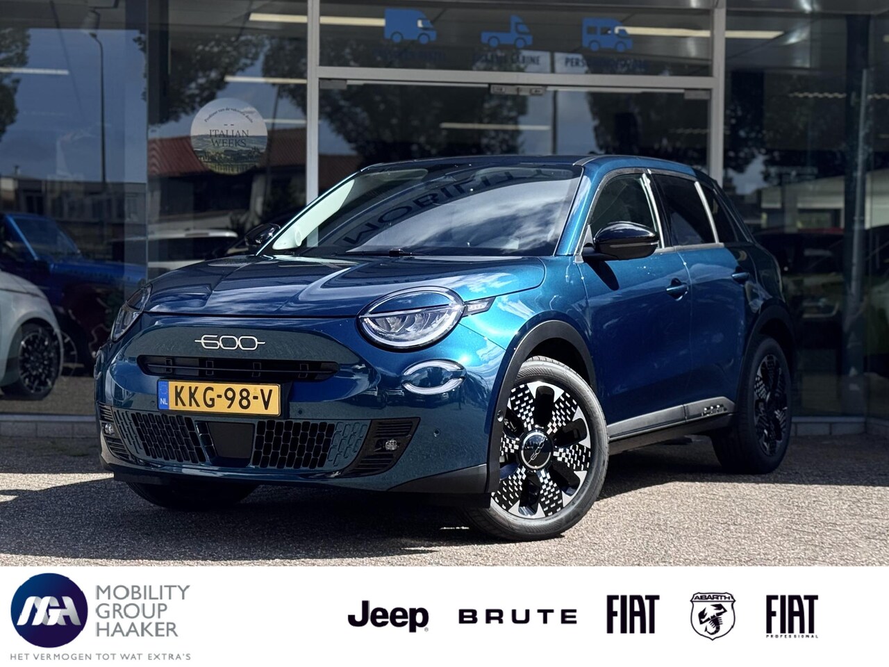 Fiat 600e - La Prima 54 kWh | Leder | Apple-Android | Massage Stoelen - AutoWereld.nl