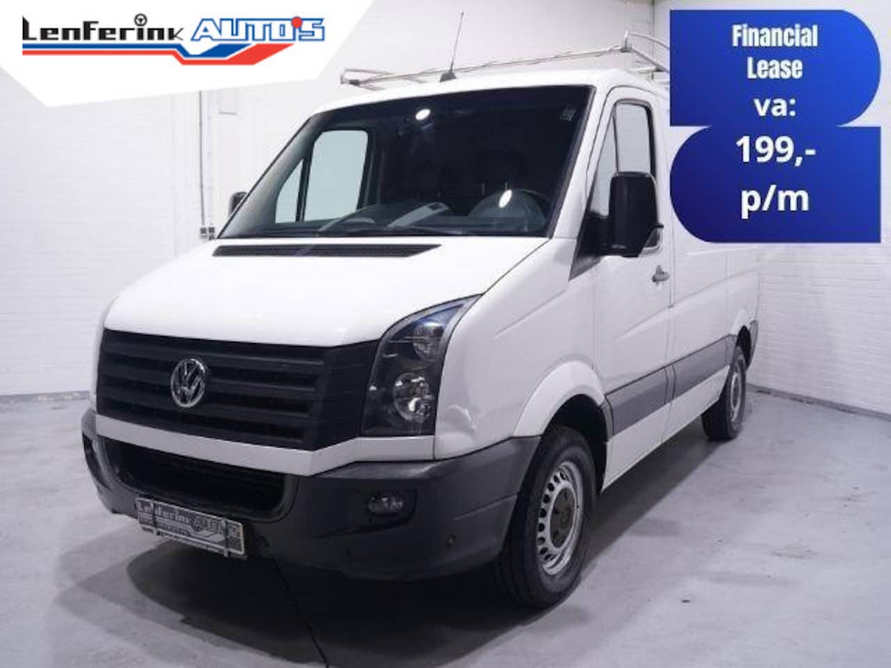 Volkswagen Crafter - 2.0 TDI 110 pk L1H1 Airco, Imperiaal met Trap, Trekhaak, Cruise Control, NAP 143 dkm, 3-Zi - AutoWereld.nl