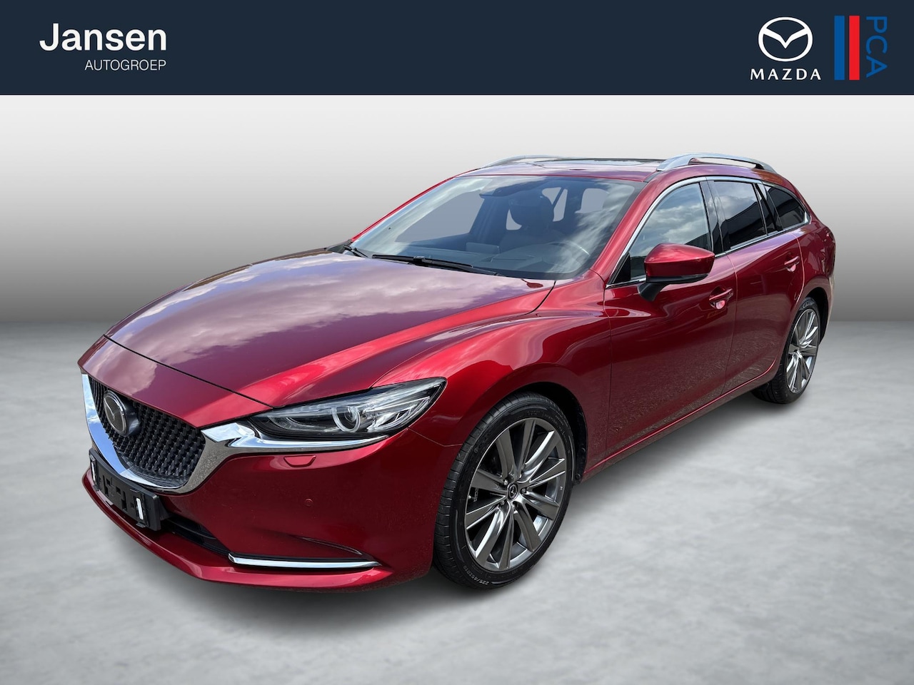 Mazda 6 Sportbreak - 2.5 SkyActiv-G 194 Luxury , Automaat, Trekhaak, Schuifdak, Leder, Adap.Cruise, 360 Camera, - AutoWereld.nl