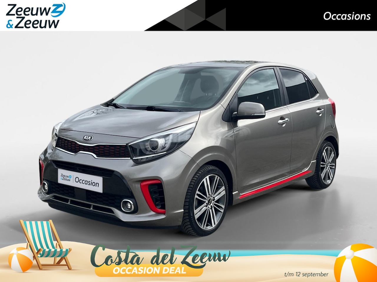 Kia Picanto - 1.0 T-GDI GT-Line | 100 PK | Navigatie | Climate Control | Cruise Control | Parkeercamera - AutoWereld.nl