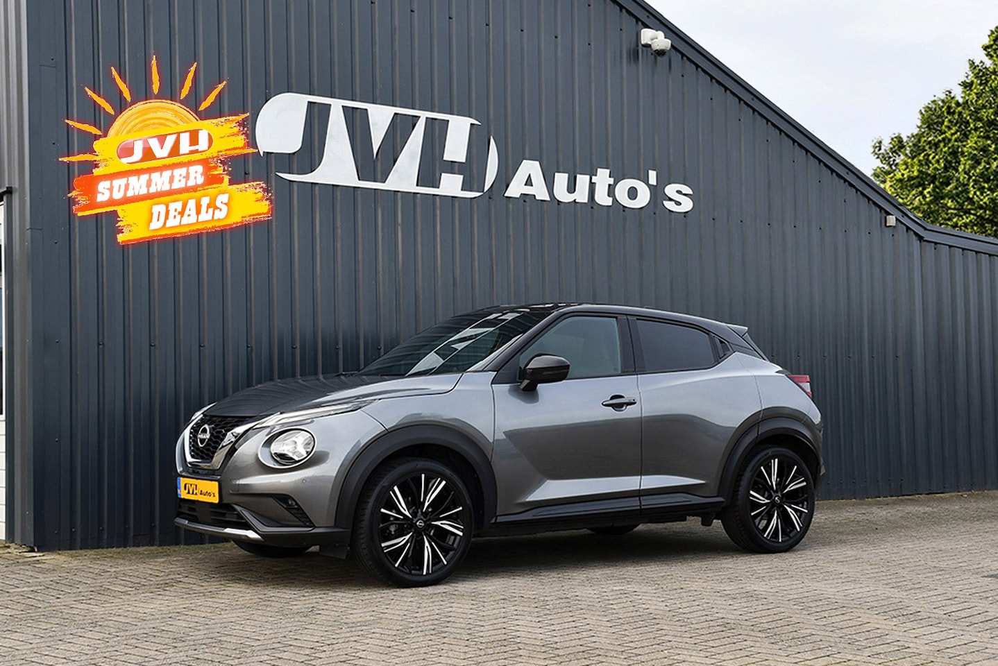Nissan Juke - 1.0 DiG-T N-Design Sport 07-2023 | BTW | Bi-Tone | 1/2Leder | Navi | Keyless | 19" - AutoWereld.nl