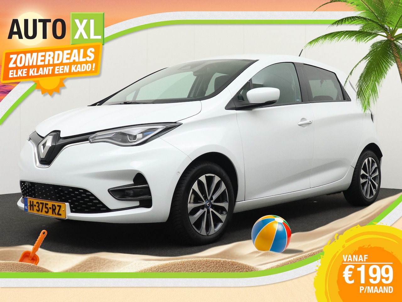 Renault Zoe - R135 52 kWh 90%SOH Intens Warmtepomp (incl Accu) H-Leder Camera - AutoWereld.nl