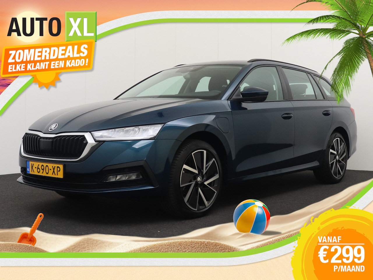 Skoda Octavia Combi - 1.4 TSI iV PHEV Business Sport Trekhaak Carplay 18' velgen - AutoWereld.nl