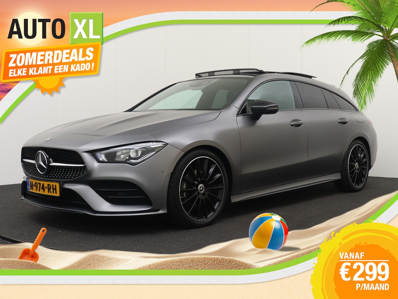 Mercedes-Benz CLA-klasse Shooting Brake - 180 AMG Night-Pack Pano-dak Leder - AutoWereld.nl