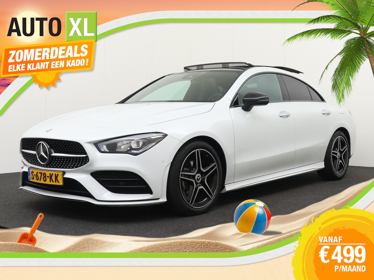 Mercedes-Benz CLA-Klasse - 180 AMG Night-Pakket Pano-dak Camera Sfeerverlichting - AutoWereld.nl