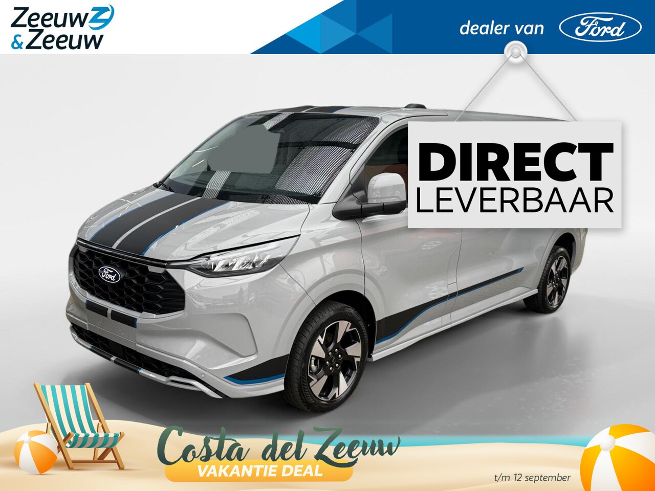 Ford Transit Custom - 320 2.5 PHEV L2H1 Sport | Uit Voorraad Leverbaar | Financiering met 0,99& Rente | Prijs Ex - AutoWereld.nl