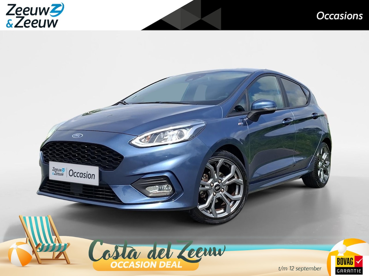 Ford Fiesta - 1.0 EcoBoost ST-Line | NL-Auto | 1e Eigenaar | Voorruitverwarming | Navigatie | Privacy Gl - AutoWereld.nl