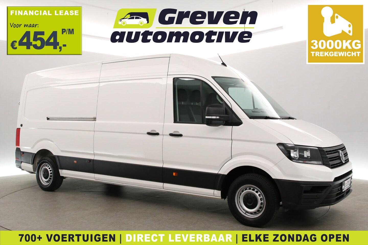 Volkswagen Crafter - 2.0 TDI L4H3 177PK | 3000kg Trekgew. | Aut. | Airco | Cruise | Camera | Carplay | 3 Zits | - AutoWereld.nl