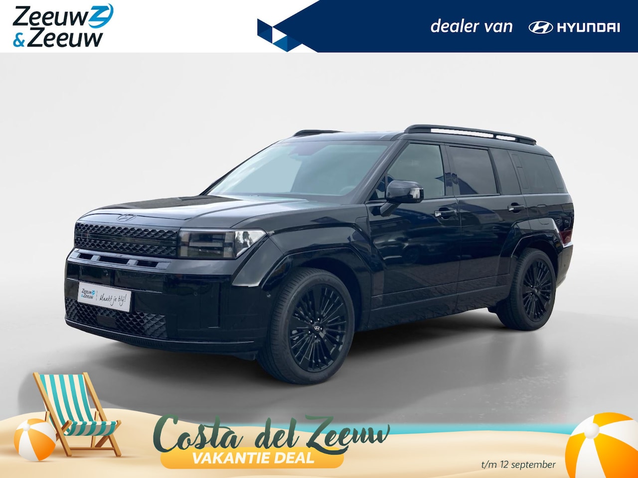 Hyundai Santa Fe - 1.6 T-GDI PHEV Black Line 4WD 7p | Leder | Full options! | Navi | Stoel- stuurverwarming - AutoWereld.nl