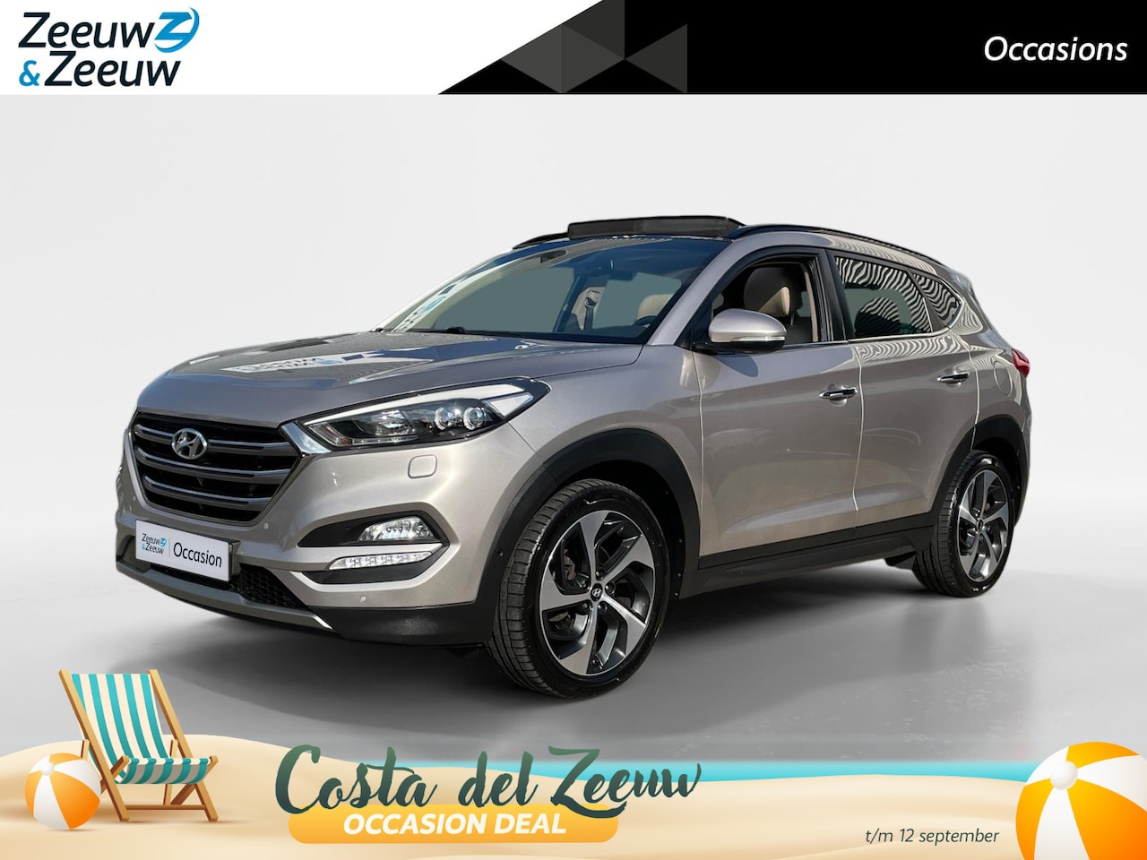 Hyundai Tucson - 1.6 T-GDi Premium 4WD | Automaat | Panoramadak | Navi | Stoelverwarming | Stoelverkoeling - AutoWereld.nl