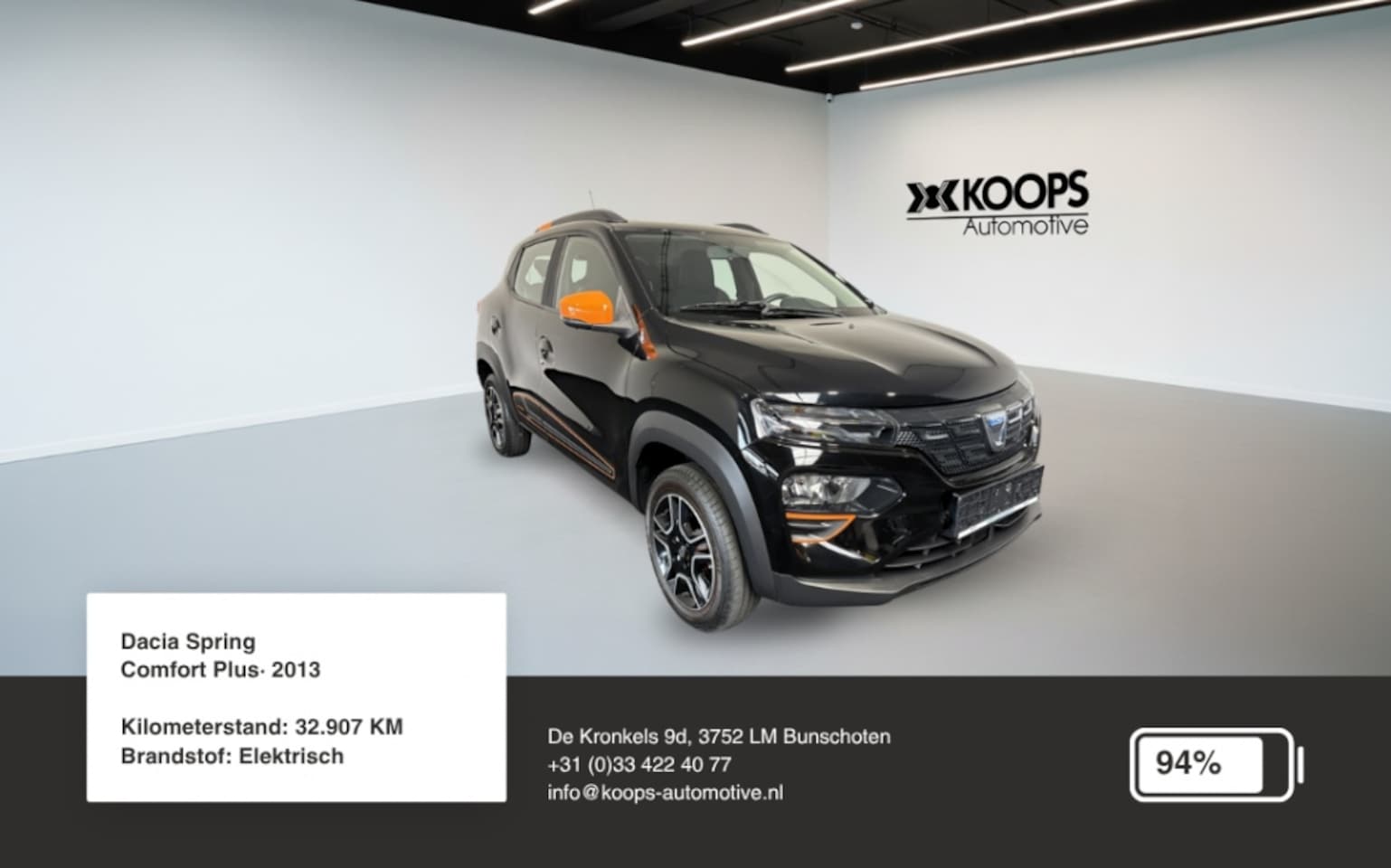 Dacia Spring - Electric Comfort Plus SOH 94% Car play Camera Cruise control Airco - AutoWereld.nl
