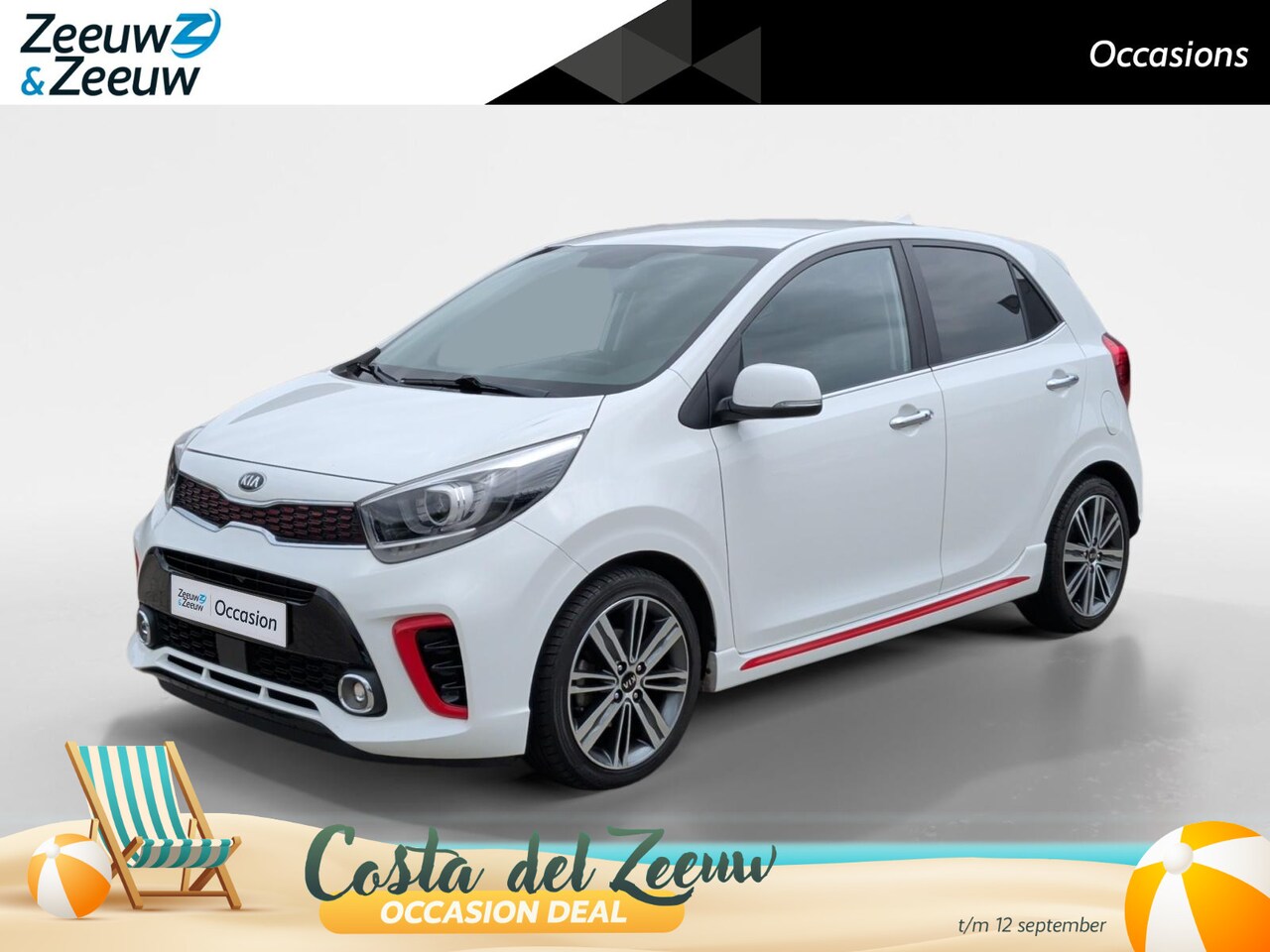 Kia Picanto - 1.2 CVVT GT-Line | Vol opties | Stoelverwarming  | Leder  | Climate | - AutoWereld.nl