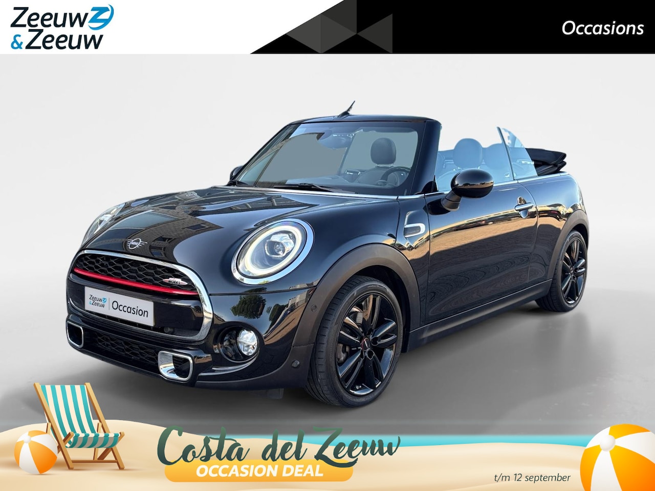 MINI Cabrio - 1.5 Cooper Chili | NL-Auto | JCW Pakket | Camera | Navigatie | Vol-leder | PDC | Stoelverw - AutoWereld.nl